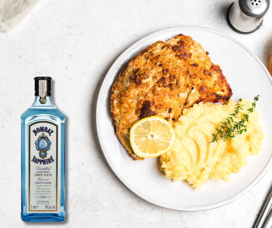 Karácsonyi ízkavalkád - Rántotthús, burgonya - Gin