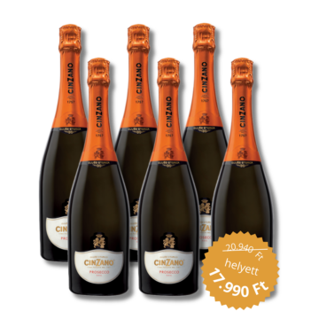 6 üveg CINZANO PROSECCO D.O.C. 