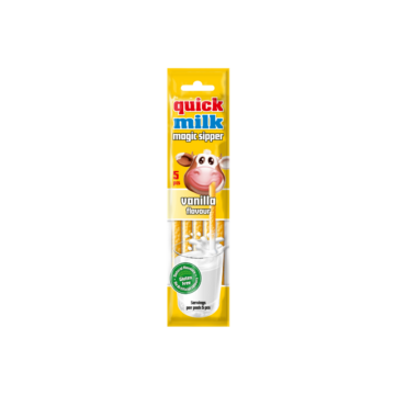 Quick Milk Ízesített Szívószál Vanília (5x6 g)