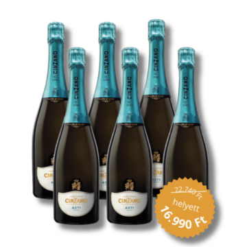 6 üveg  Cinzano Asti D.O.C.G.