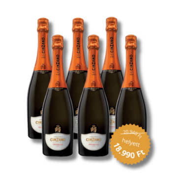 6 üveg CINZANO PROSECCO D.O.C. 