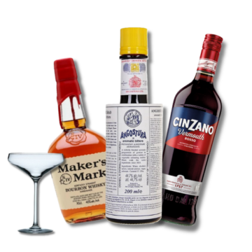 Manhattan Cocktail csomag + pohár