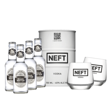 NEFT vodka &amp;amp; Fentimans Soda Water csomag ajándék NEFT pohárral