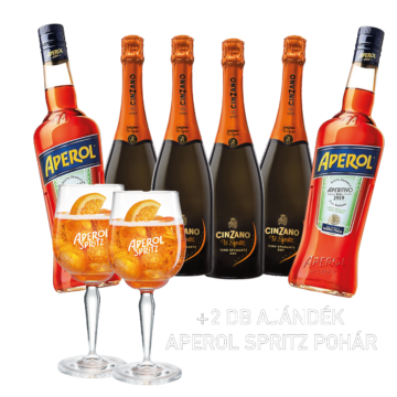 Aperol Spritz Duplán csomag + poharak