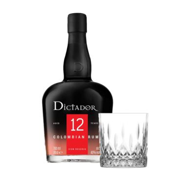 Dictador 12 Years Rum (0,7L) + Ajándék pohár