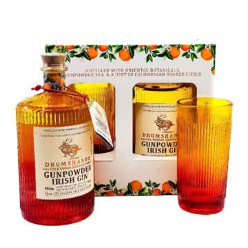 Drumshanbo Gunpowder Californian Orange gin díszdobozban 1 pohárral (0,7L | 43%)