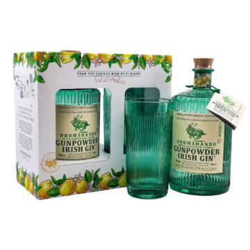 Drumshanbo Gunpowder Sardinian Citrus gin díszdobozban 1 pohárral (0,7L | 43%)