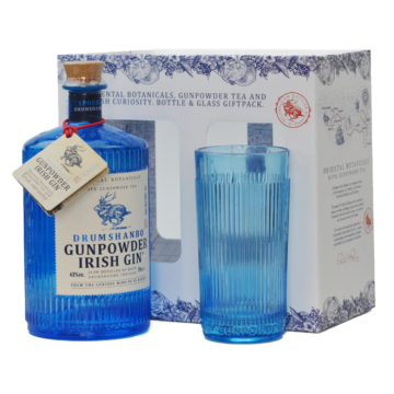 Drumshanbo Gunpowder gin díszdobozban 1 pohárral (0,7L | 43%)