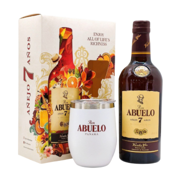 Abuelo 7 éves rum díszdobozban 1 pohárral (0,7L | 40%)
