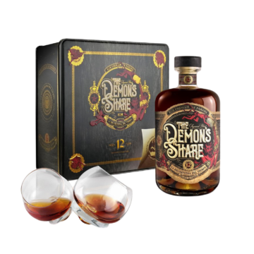 The Demons Share 12 éves rum ajándékcsomag 2 pohárral (0,7L | 41%)