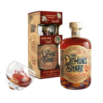 The Demons Share 6 éves rum díszdobozban 1 üvegpohárral (0,7L | 40%)