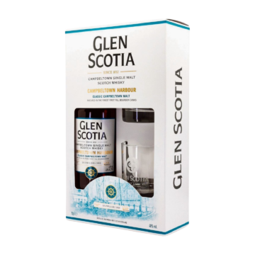 Glen Scotia Campbeltown Harbour whisky ajándékcsomag 2 pohárral (0,7L | 40%)