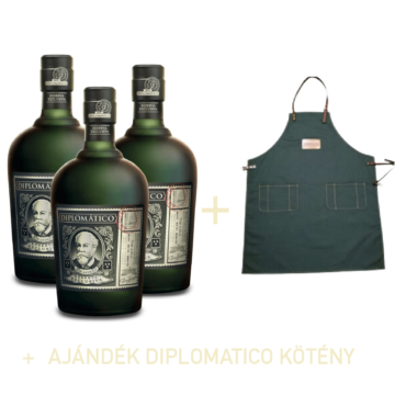 Diplomatico Reserva Exclusiva Rum &amp; Ajándék Diplomatico Kötény