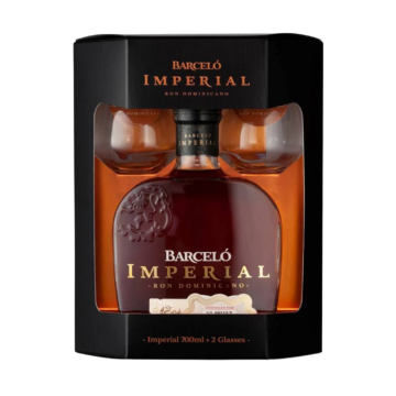 Barcelo Imperial Rum (Díszdoboz+Pohár) (0,7L|38%)