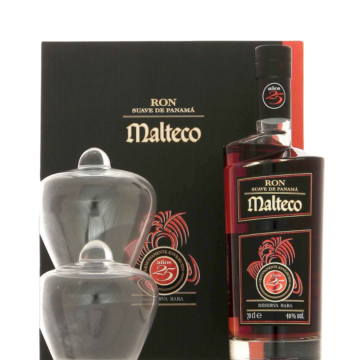Malteco 25 Years Reserva Rara Rum (Díszdoboz+2 Pohár) (0,7L|40%)