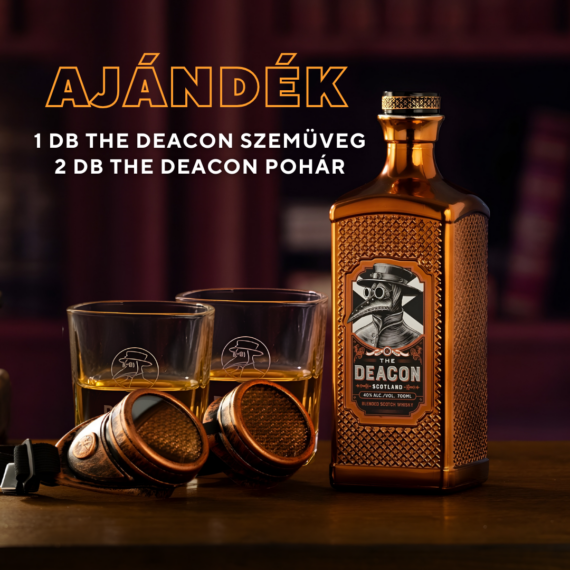 The Deacon Blended Scotch Whisky (0,7L|40%) + Ajándékok (1 db szemüveg + 2 db pohár)