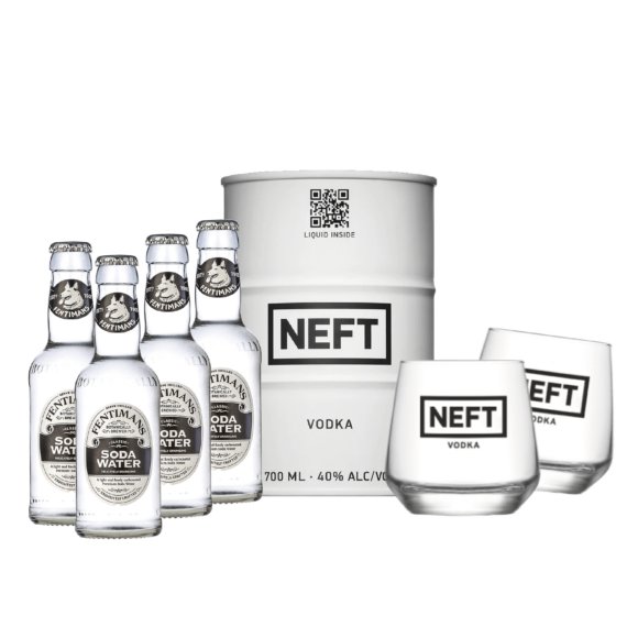 NEFT vodka & Fentimans Soda Water csomag ajándék NEFT pohárral
