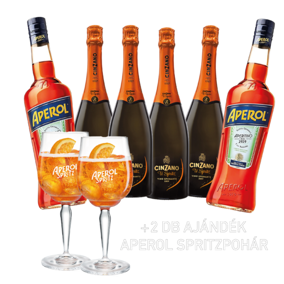 Aperol Spritz Duplán csomag + poharak