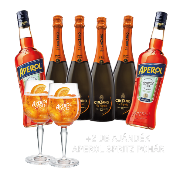 Aperol Spritz Duplán csomag + poharak
