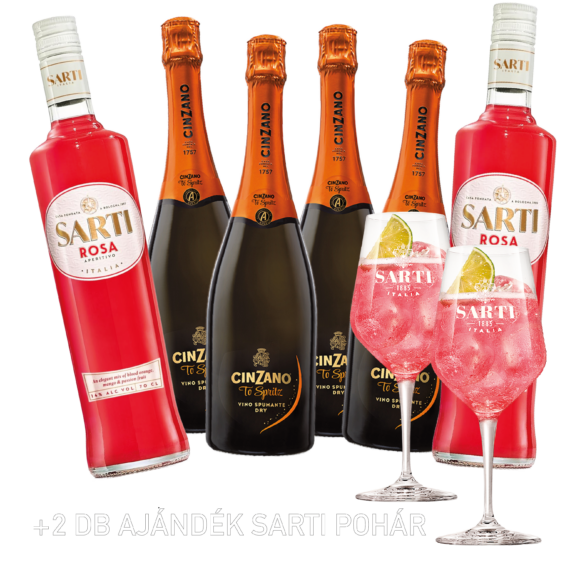 Sarti Spritz Csomag Pohárral