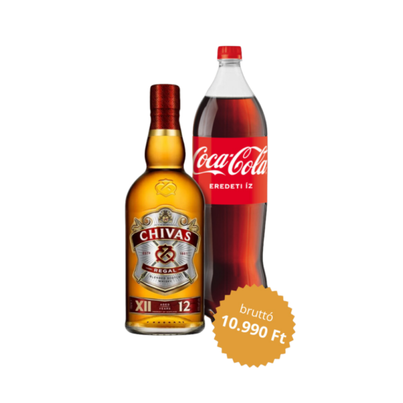 Chivas Regal Whiskey + Coca-Cola csomag