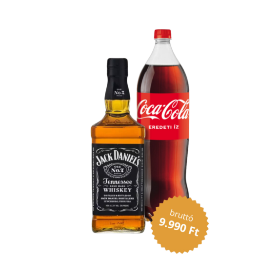 Jack Daniels 1,0l + Coca-Cola csomag