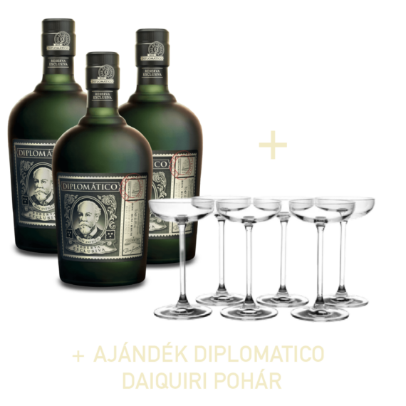 Diplomatico Reserva Exclusiva Rum & Ajándék Diplomatico Daiquiri Pohár