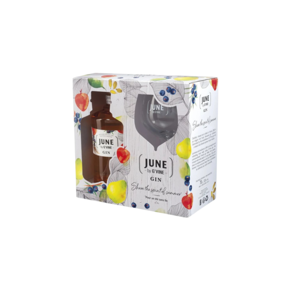June by G'Vine Wild Peach Gin (DD+Pohár) (0,7L|37,5%)