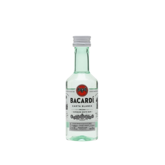 Bacardi Carta Blanca Superior Rum Mini (0,05L|40%)