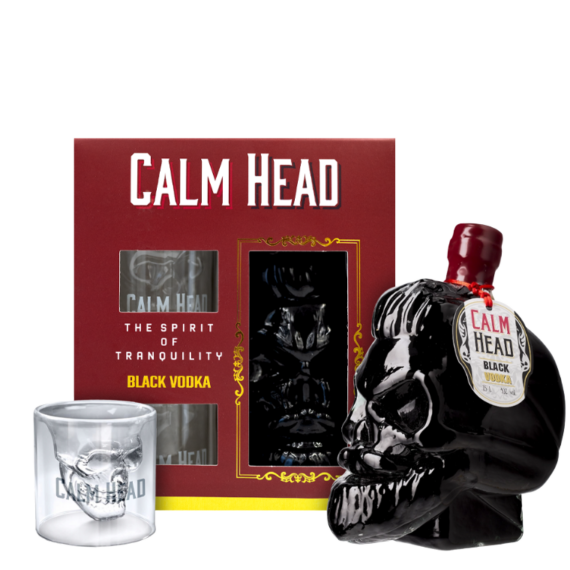 Calm Head Black Vodka (DD+Pohár)(0,7L|40%)