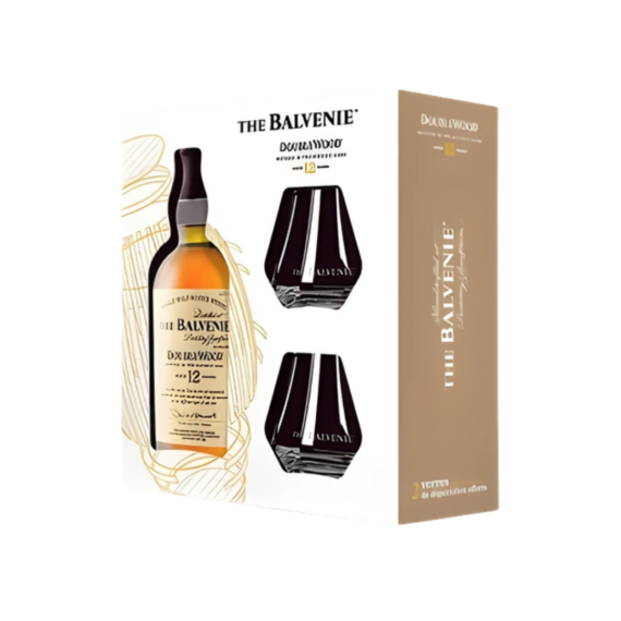 Balvenie 12 Years Double Wood Whisky (DD+2 Pohár) (0,7L|40%)