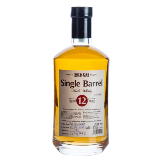 Békési Manufaktúra Single Barrel 12 Éves Whisky (0,7L|43%)