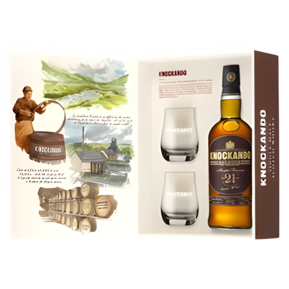 Knockando 21 Years Whisky (Díszdoboz+Pohár) (0,7L|43%)